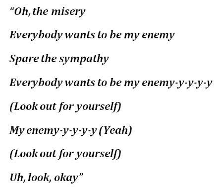 enemy lyrics